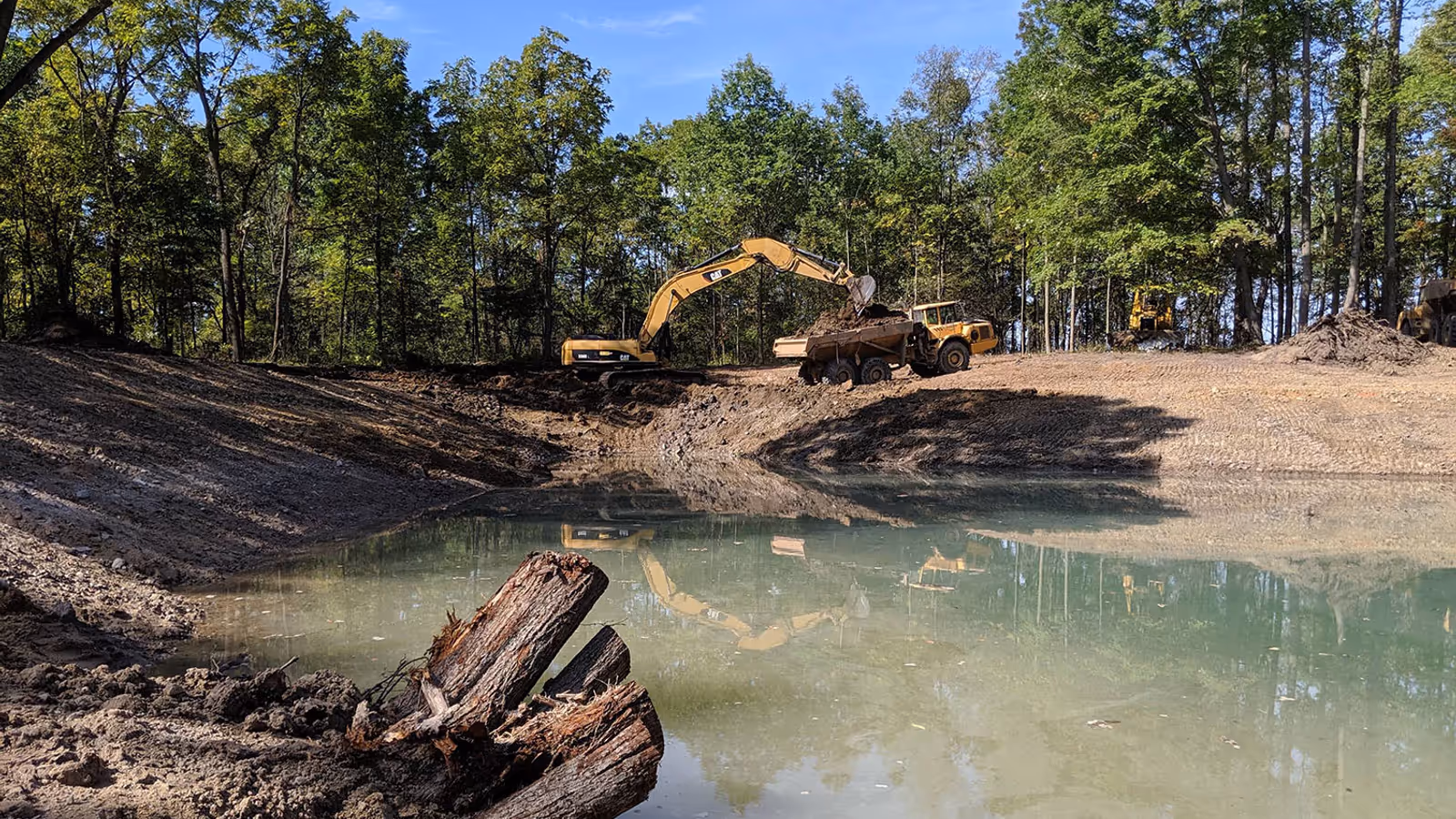 Pond construction and excavation in Alabama
